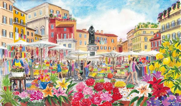 Campo de' Fiori - cm 48x32 - € 350