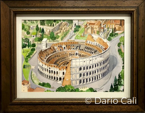 Colosseo dall'alto - cm 32x24 - € 250