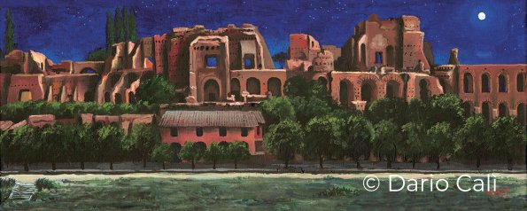 il Palatino di notte - cm 50x20 - € 300