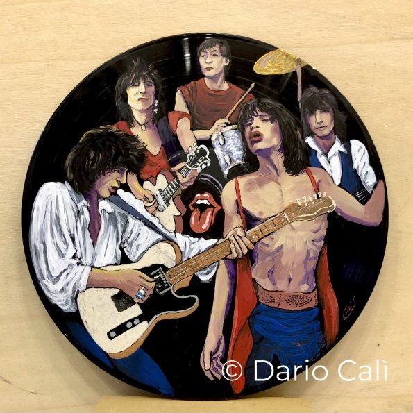 Rolling Stones - acrilici su LP vinile - € 120